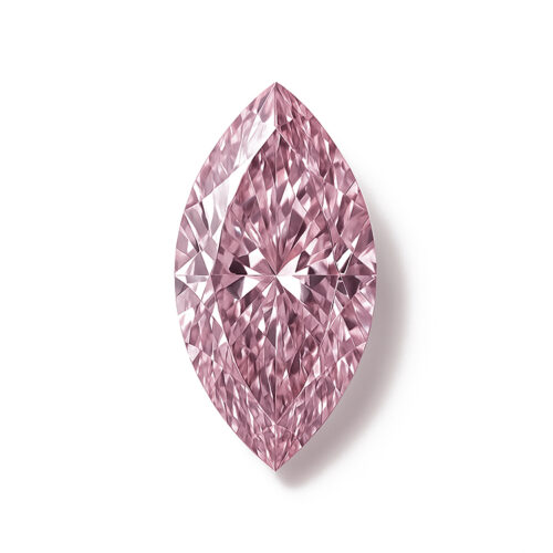 0.83 CT - Fancy Intense Purplish Pink Diamond Marquise Cut