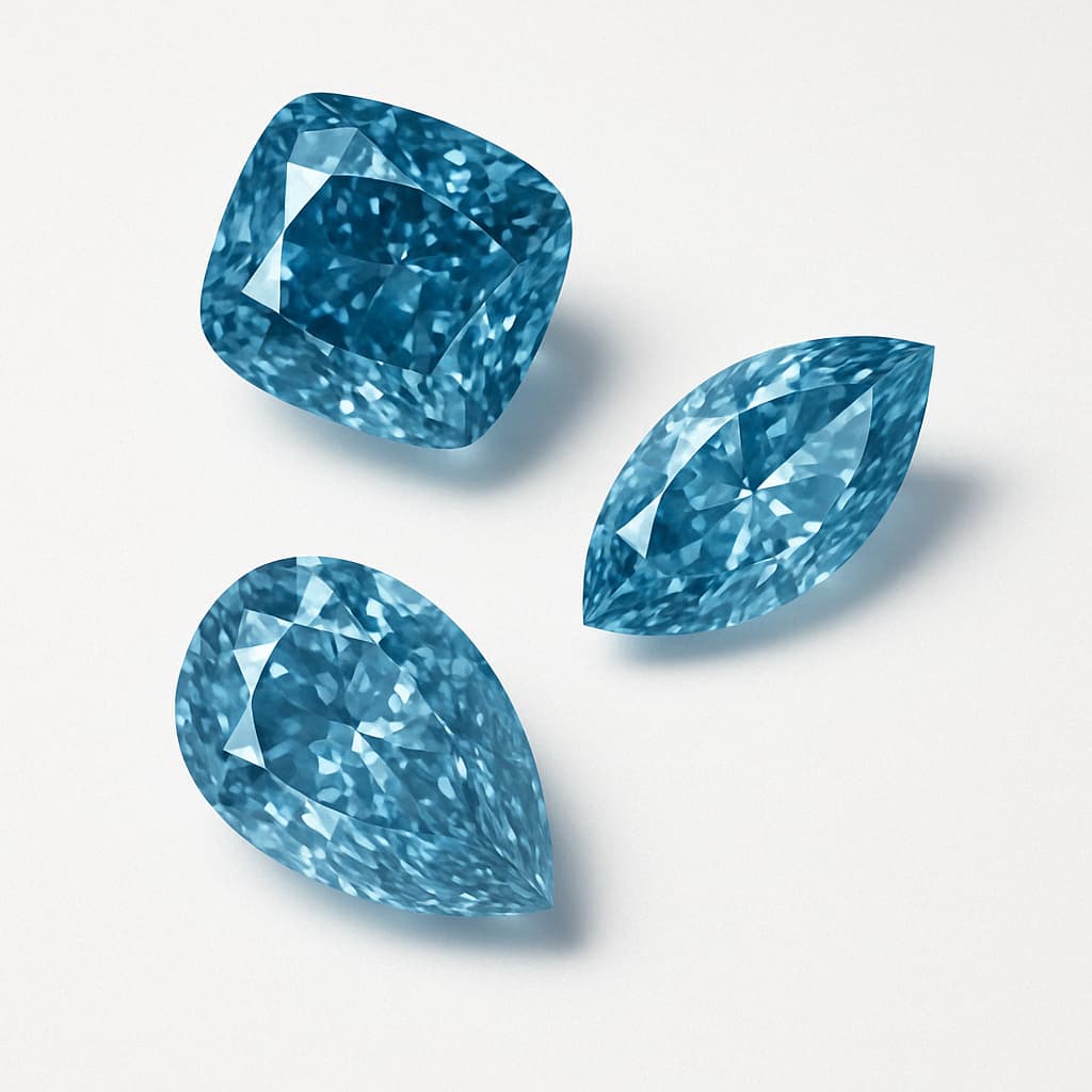 Blue diamonds